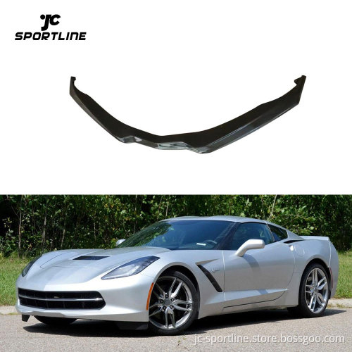 Carbon Fiber Front Lip Spoiler for Chevrolet Corvette C7 2014-2017